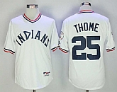 Cleveland Indians #25 Jim Thome White Throwback Jersey,baseball caps,new era cap wholesale,wholesale hats